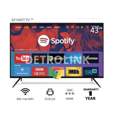 Sonix 43 Inches Super HD Android Smart Frameless TV + Wall Hanger