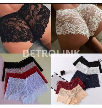 Ladies Sexy Lace Panties - Set Of 6 M/L HIPS