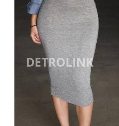 Office And Casual Pencil Skirt/ Grey